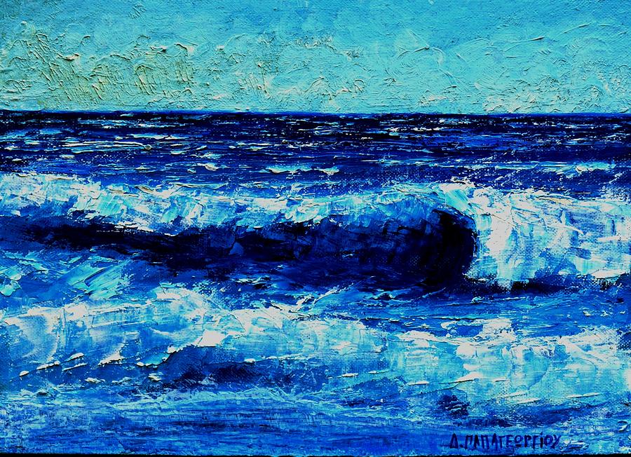 Nature Painting - Wild Tide by Dimitra Papageorgiou