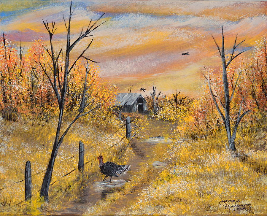 Wild Turkey Painting by Jeannie Anderson - Fine Art America