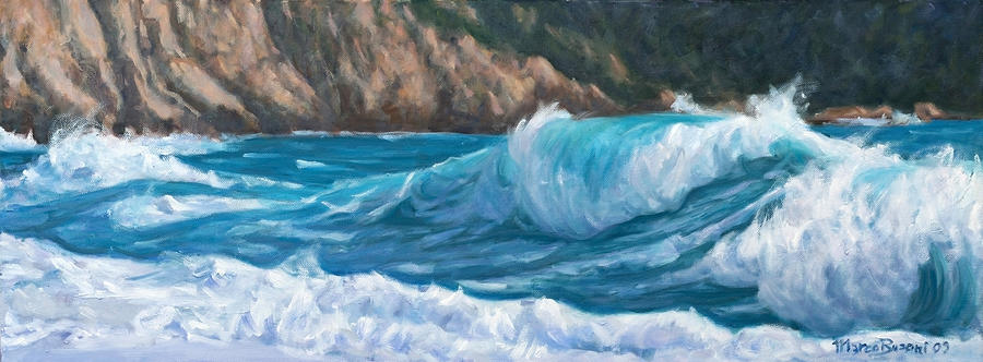 Wild Waves Painting by Marco Busoni