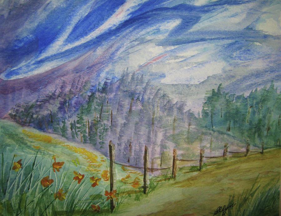 Wild Winds Painting by Ellen Levinson