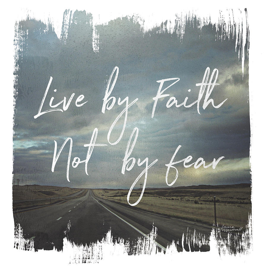 Wild Wishes II Live By Faith Painting by Laura Marshall Wild Wishes II Live By Faith Painting by Laura Marshall