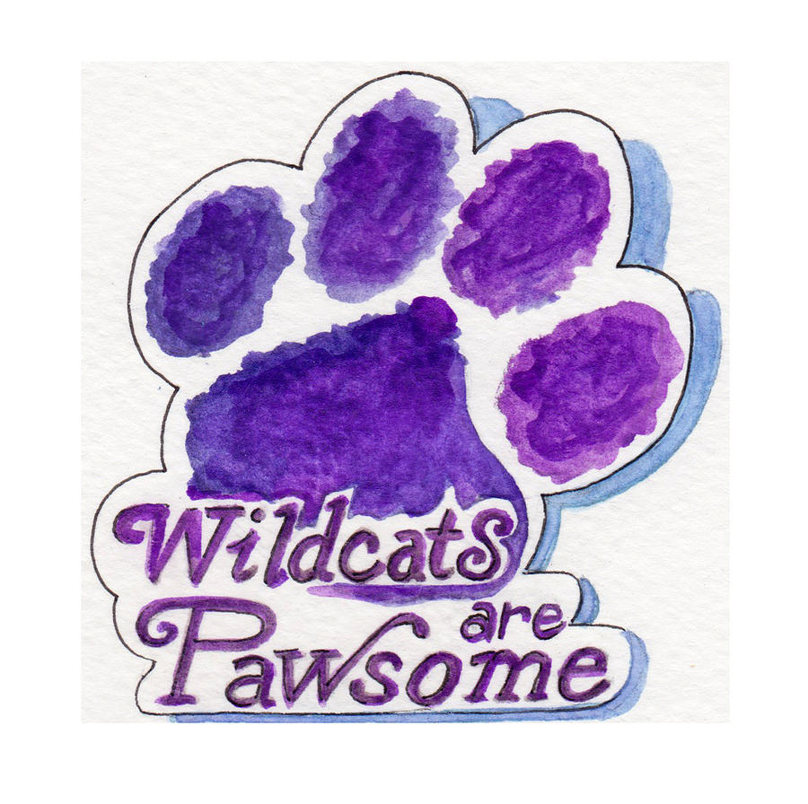 Wildcats Are Pawsome Painting by Julie Maas