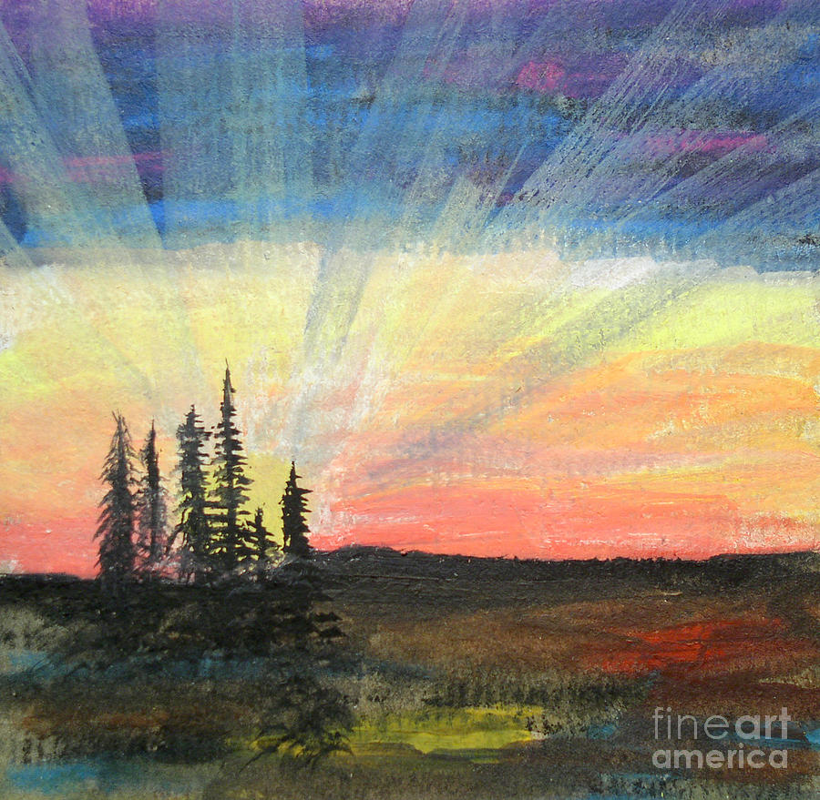 Wilderness Dawn Painting by R Kyllo