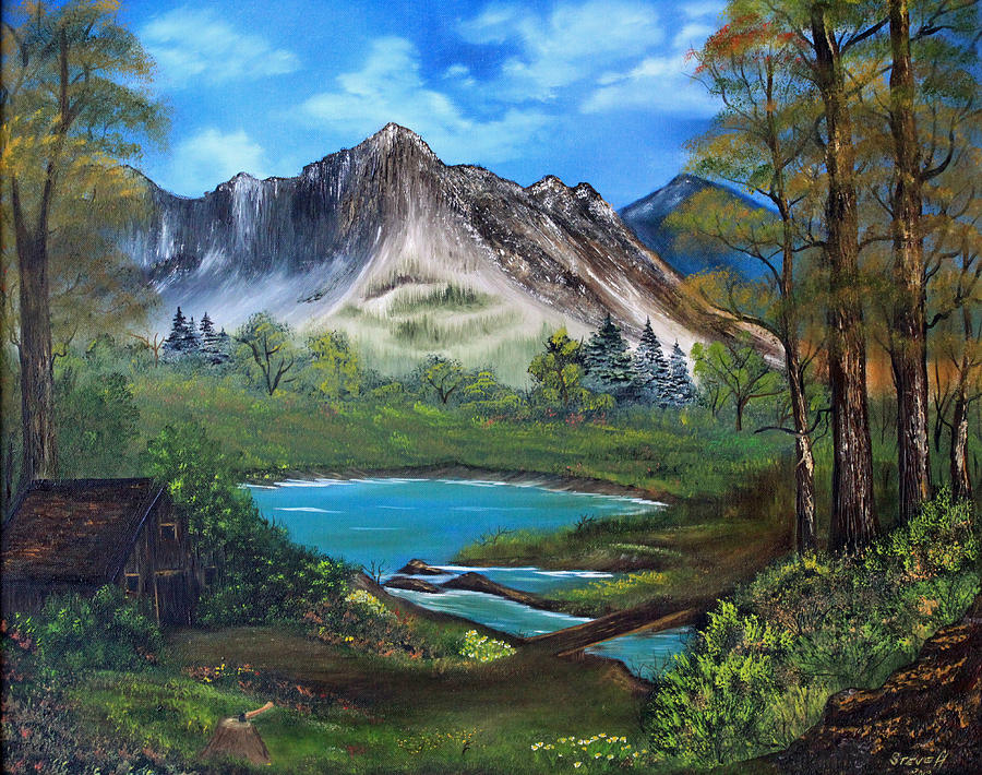 Wilderness Retreat Painting by Stephen Helton - Fine Art America