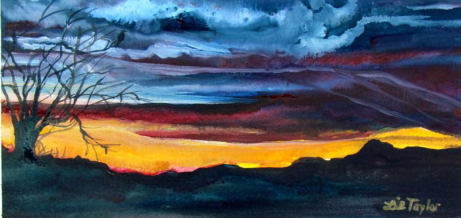 Wilderness Sundown Painting by Lil Taylor