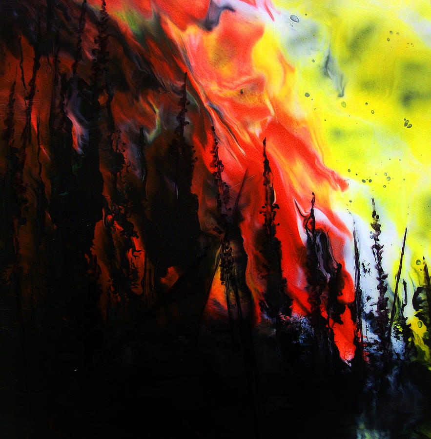 Tree Painting - Wildfire 2 by Chad Rice