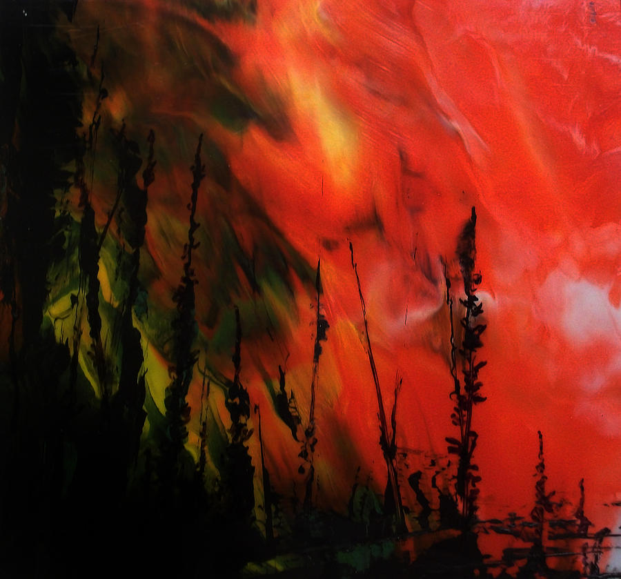 Tree Painting - Wildfire 6 by Chad Rice