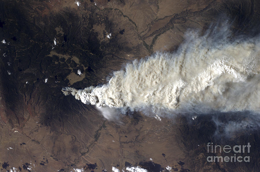 Space Photograph - Wildfire In The Jemez Mountains by Stocktrek Images