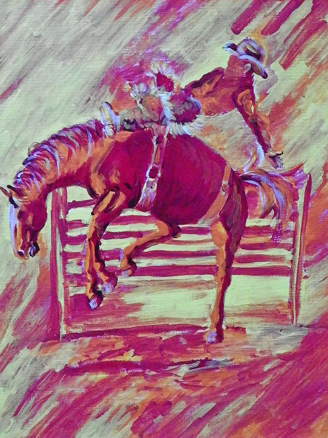 Horse Painting - Wildfire by Sarah Hardin