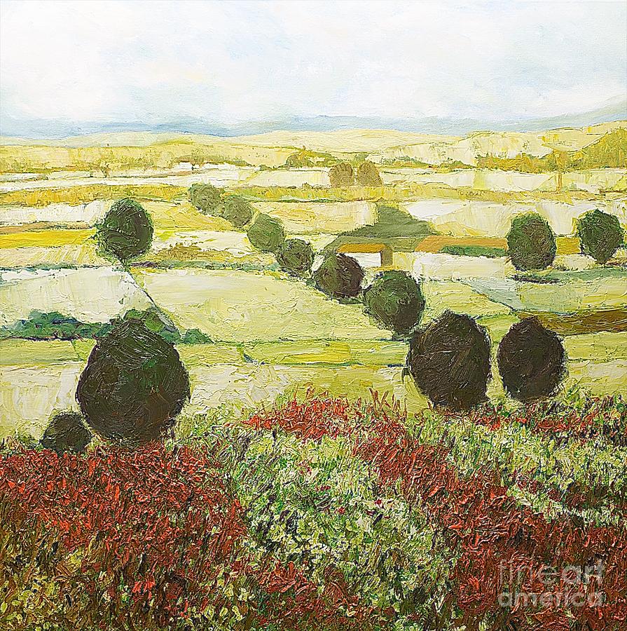 Wildflower Valley Painting by Allan P Friedlander