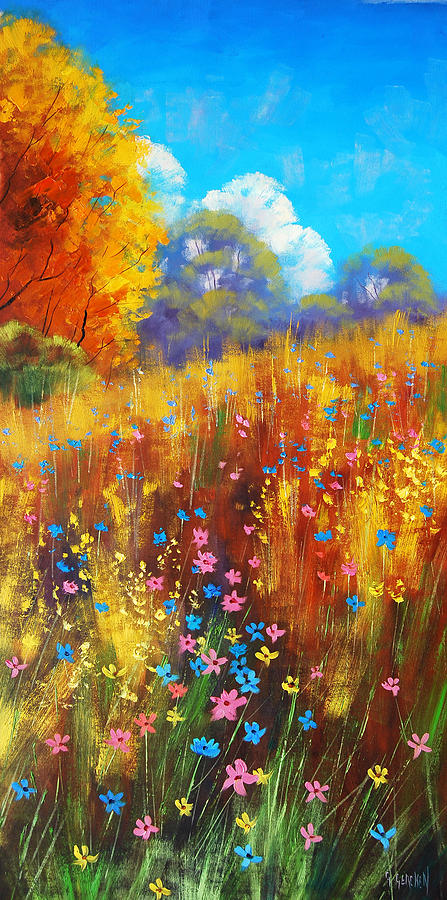 Wildflowers Painting By Graham Gercken - Fine Art America