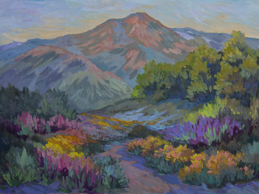 Wildflowers in Full Bloom Painting by Diane McClary