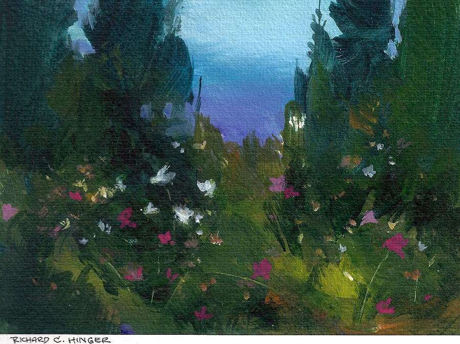Wildflowers Painting by Richard Hinger