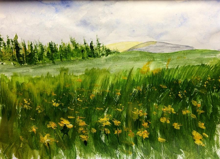 Wildflowers - Up North Painting by Desmond Raymond