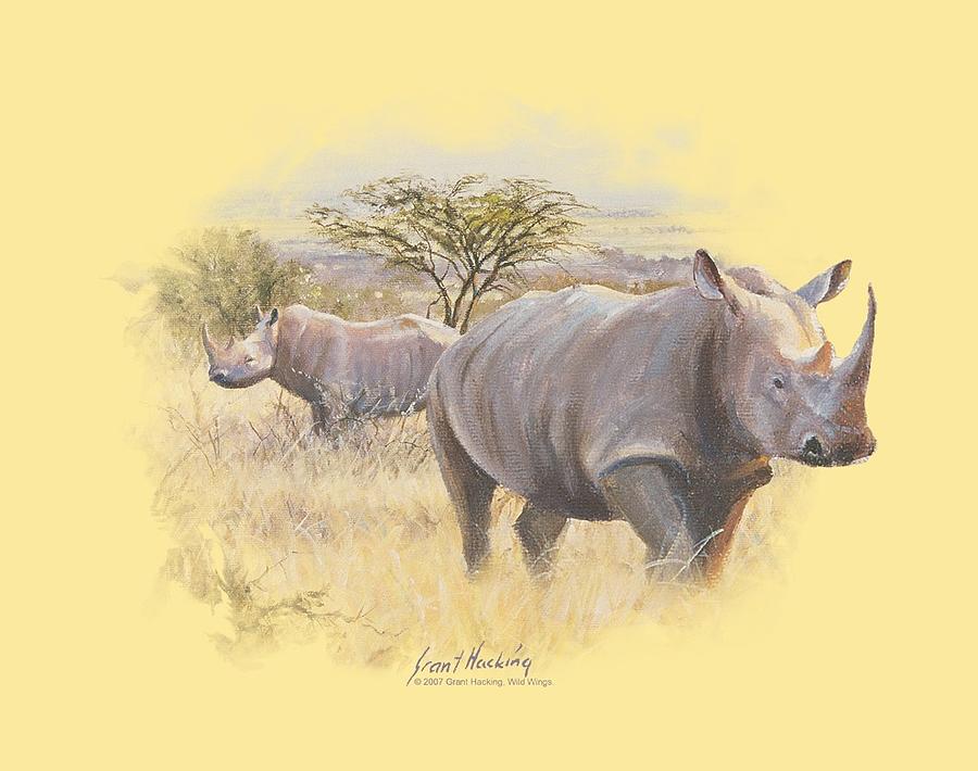 Wildlife Digital Art - Wildlife - Rhino by Brand A