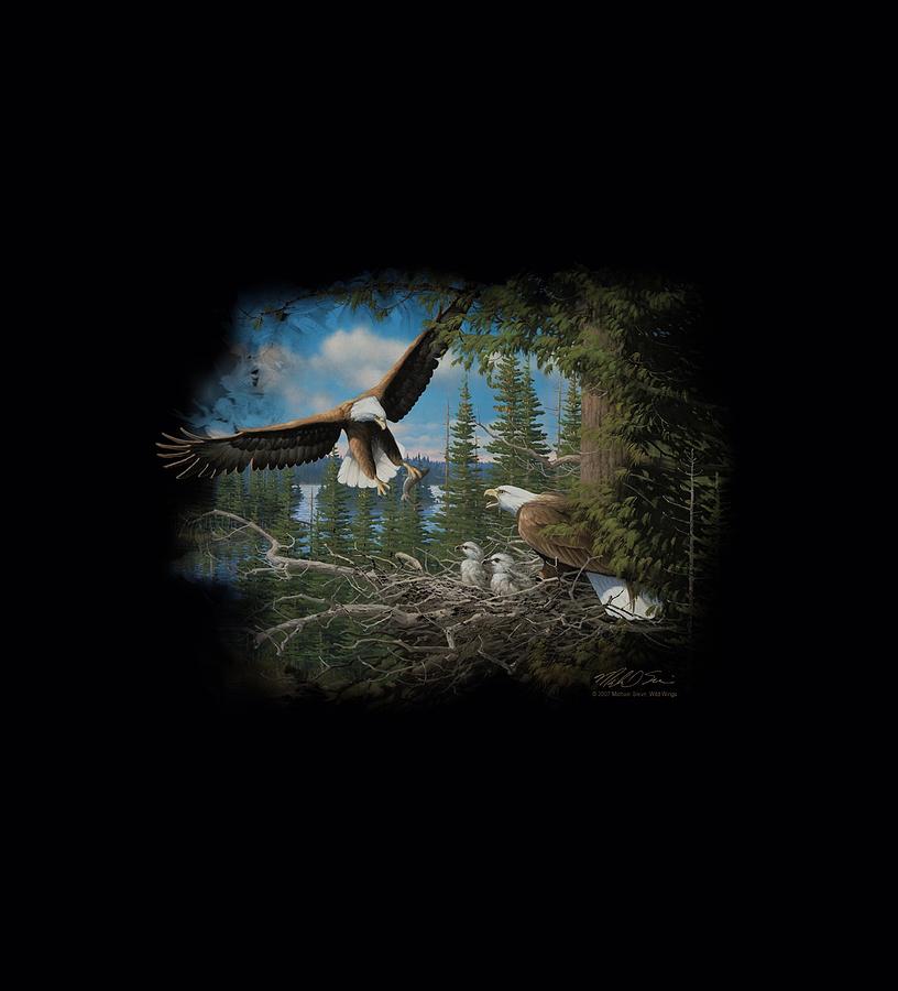 Wildlife - Spring Bald Eagles Digital Art by Brand A