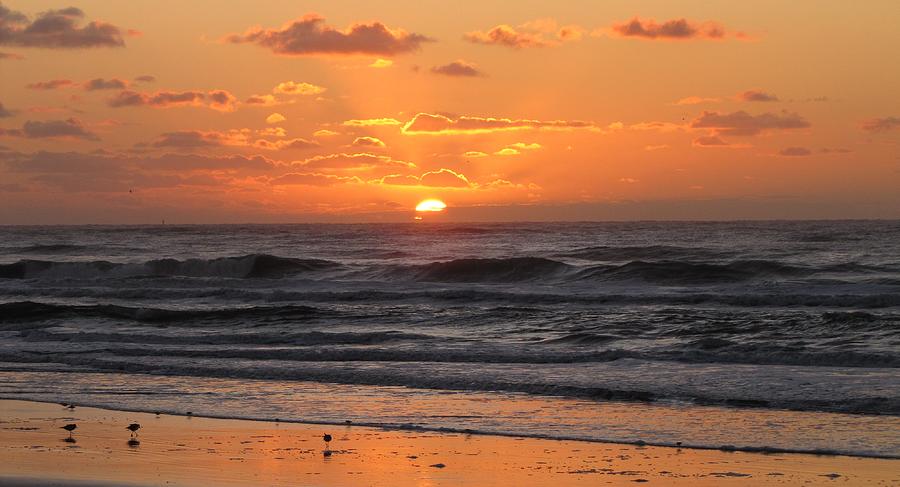 Wildwood Beach Here Comes the Sun Photograph by David Dehner
