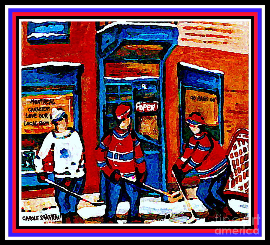 Wilenskys Hockey Art Posters Prints Cards Originals Commission Montreal Paintings Contact C Spandau Painting by Carole Spandau
