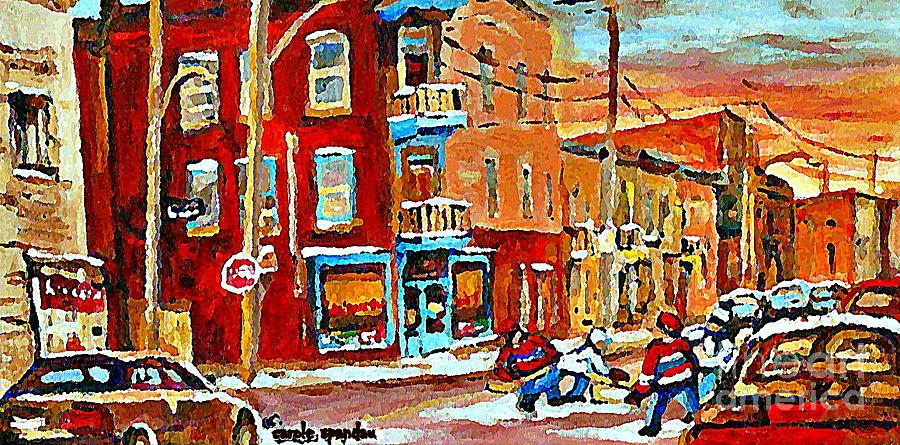 Wilenskys Paintings Hockey Art Prints Originals Commissions Contact Popular Montreal Artist Cspandau Painting by Carole Spandau