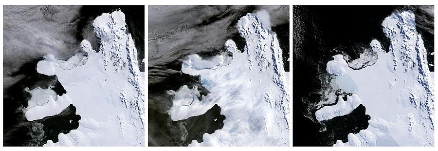 Wilkins Ice Shelf Break-up Photograph by Nasa/science Photo Library