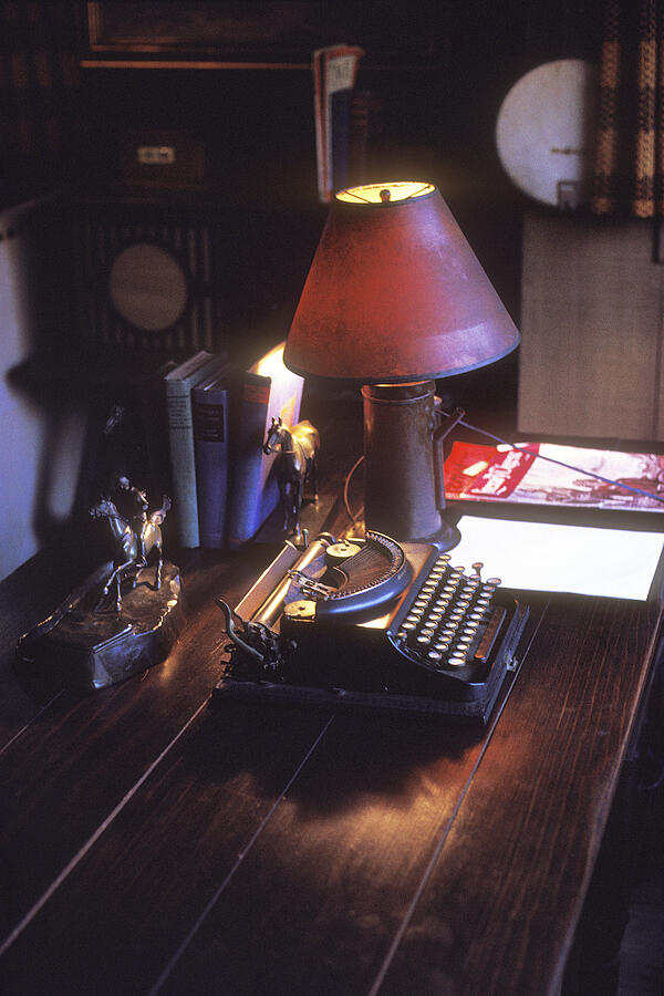 Will Rogers Desk Photograph by Paul W Faust -  Impressions of Light