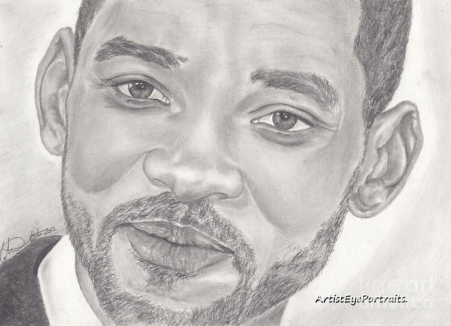 Will Smith Drawing by Nathaniel Bostrom