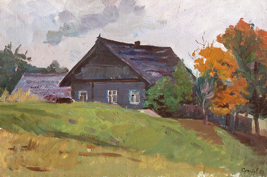 Summer Painting - Willage Dvoriki by Alexander Stolbov