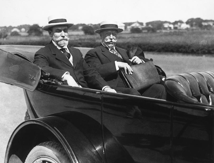 Willam Taft And Charles Hughes Photograph by Underwood Archives