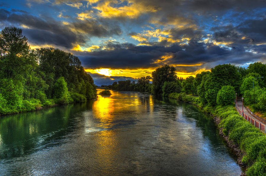 Willamette River Photograph by Mike Shaw