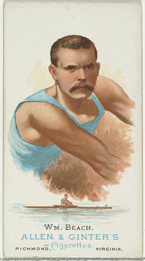 William Beach, Oarsman, From Worlds Drawing by Allen & Ginter - Fine ...