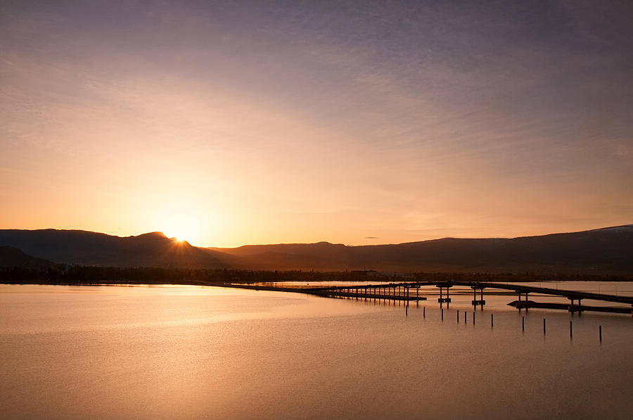 William Bennett Bridge at Dawn Photograph by Allan Van Gasbeck