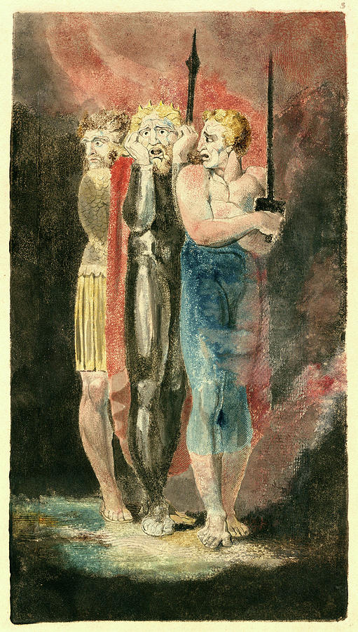William Drawing - William Blake, The Accusers Of Theft, Adultery by Litz Collection