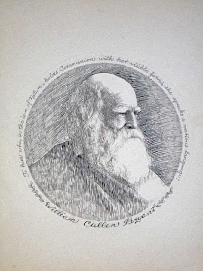 William Cullen Bryant Drawing by Henry Goode