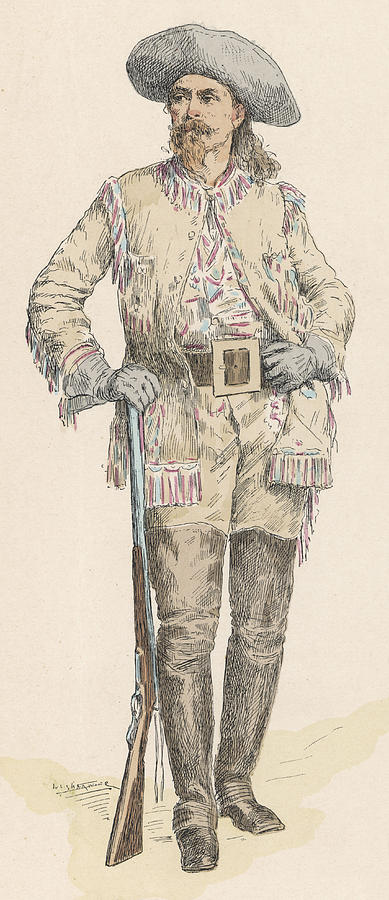 William Frederick 'buffalo Bill' Cody Drawing by Mary Evans Picture ...