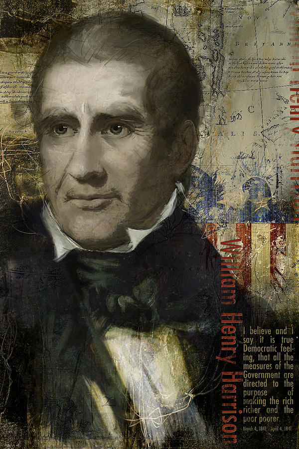 William Henry Harrison Painting by Corporate Art Task Force