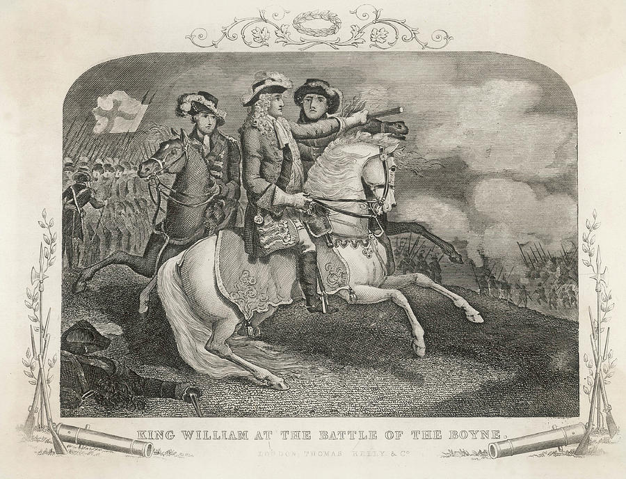 Flag Drawing - William IIi Of Orange At The Battle by Mary Evans Picture Library