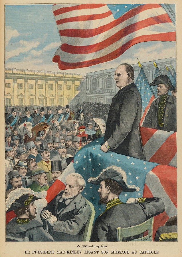 William Mckinley 25th Us President At Drawing By Mary Evans Picture ...