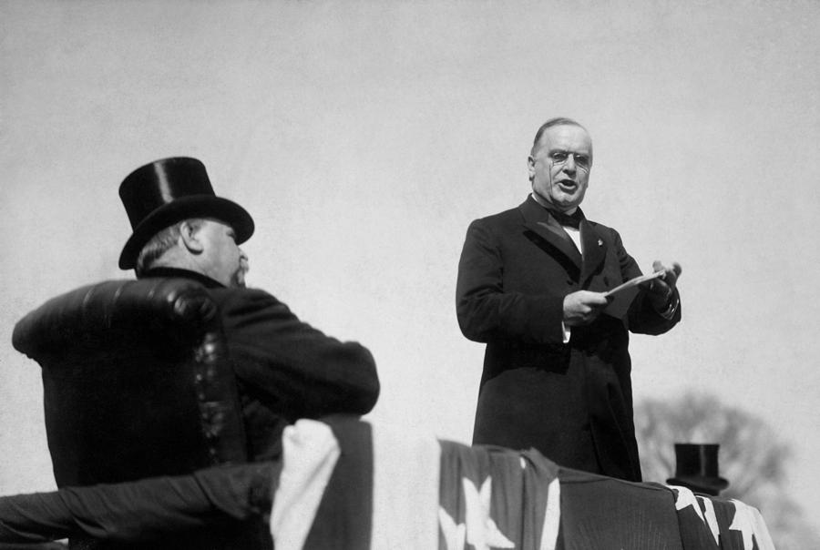 William Mckinley Photograph - William McKinley Making His Inaugural Address by War Is Hell Store