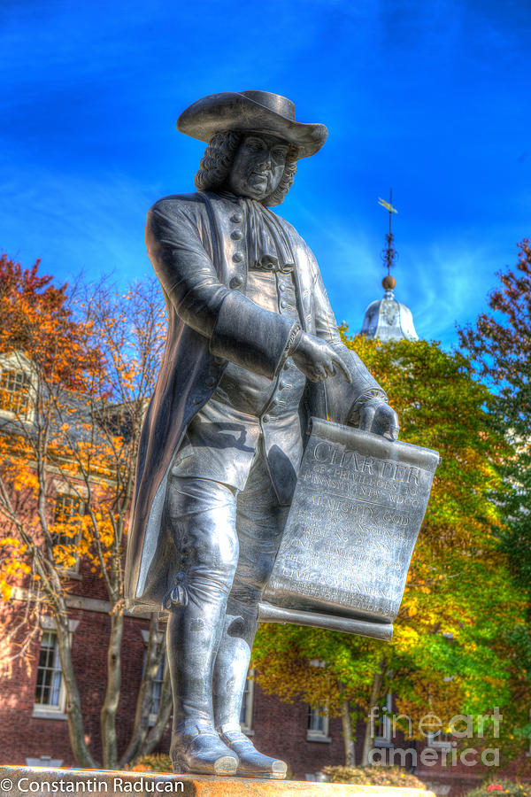 William Penn Statue and the Charter document 1 Photograph by Constantin  Raducan - Pixels