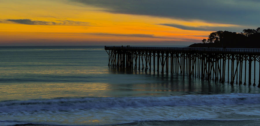 William R. Hearst Memorial  State Beach Pier Photograph by Duncan Selby