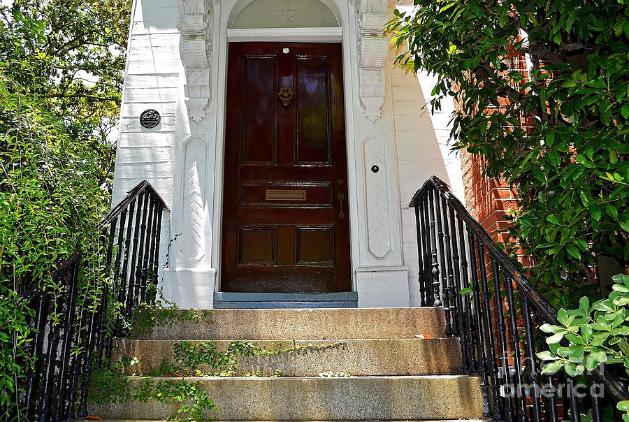 William Rhett Home Door Photograph by Amy Lucid