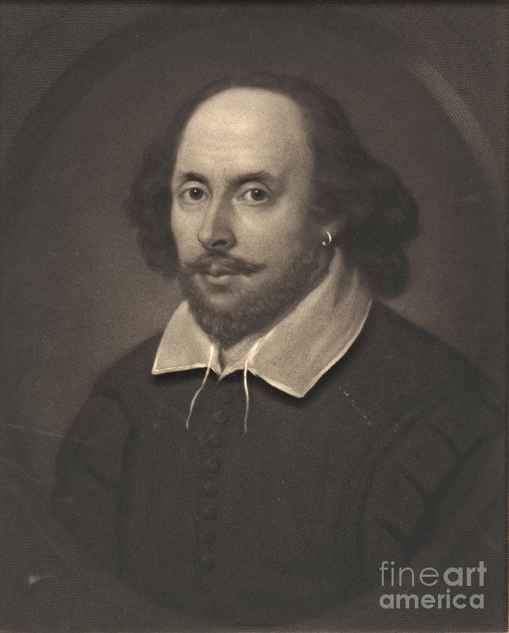 William Shakespeare 1849 Photograph by Padre Art