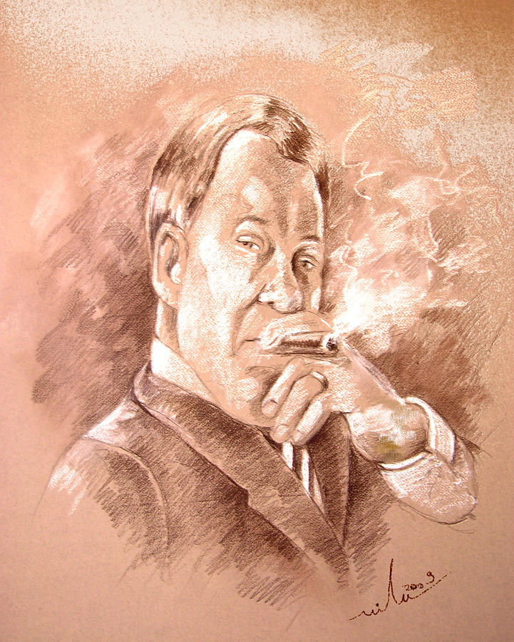 William Shatner as Denny Crane in Boston Legal Painting by Miki De Goodaboom