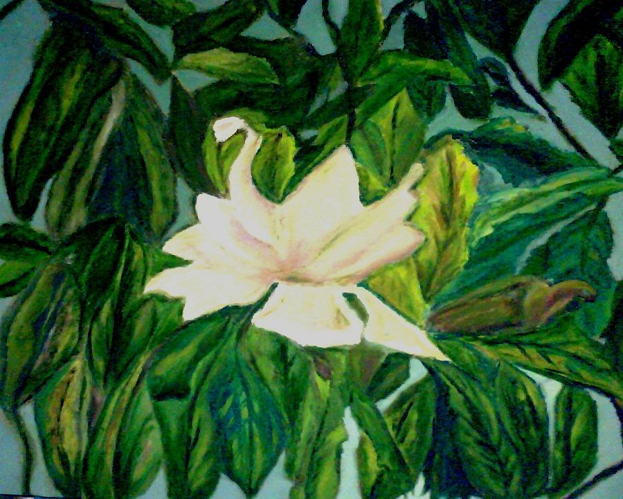 Williamsburg Magnolia Painting by Suzanne Berthier