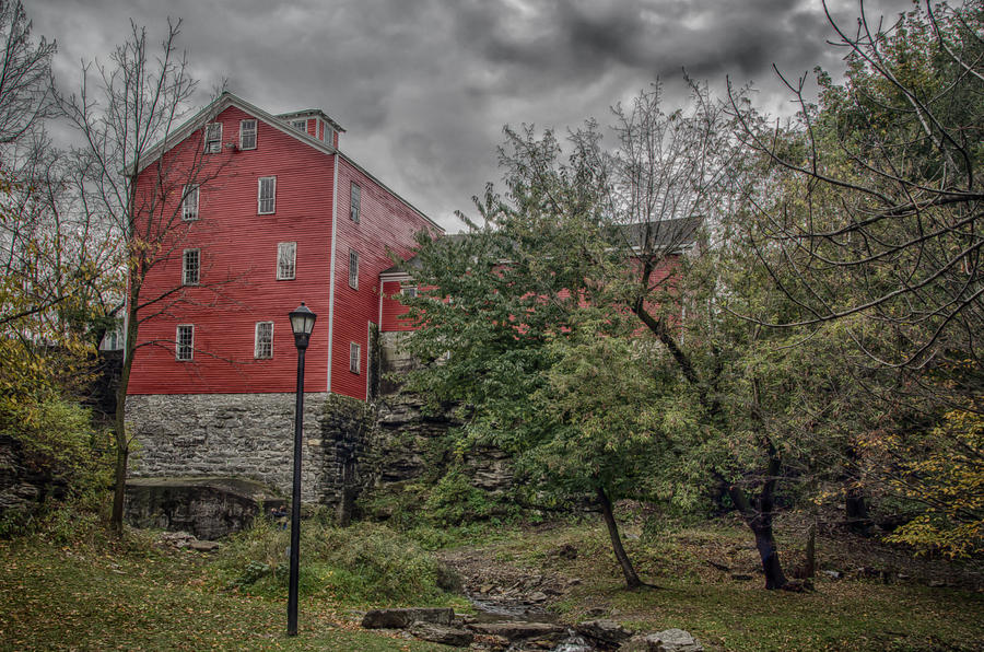 Architecture Photograph - Williamsville Water Mill 7D08149hdr by Guy Whiteley