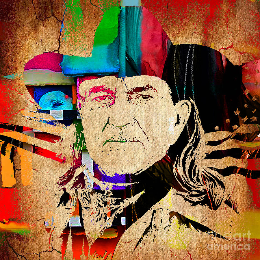 Willie Nelson Collection Mixed Media by Marvin Blaine