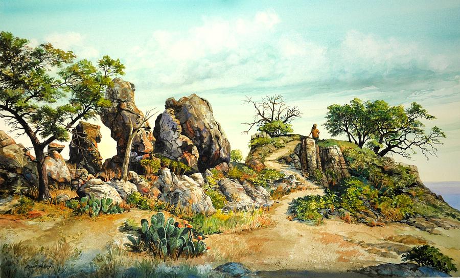 Willow Loop Overlook Painting by Robert W Cook 