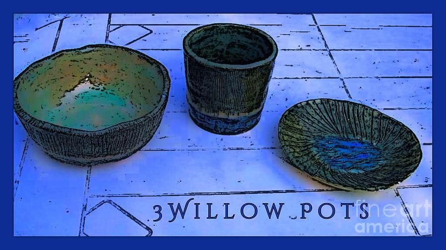 Willow Pots Ceramic Art by Joan-Violet Stretch