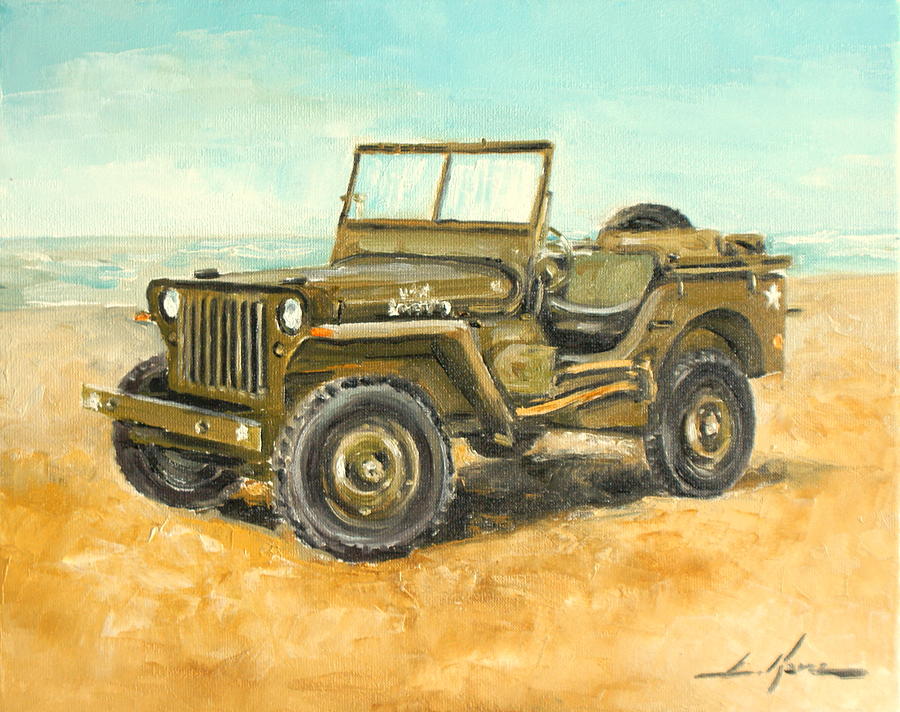 Willys Jeep Painting by Luke Karcz