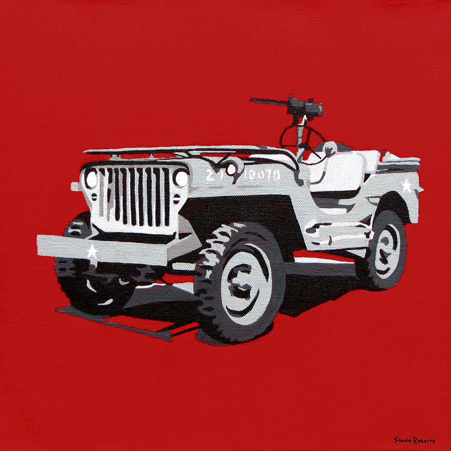 Transportation Painting - Willys Jeep by Slade Roberts